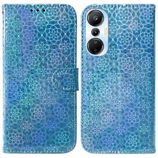 For Infinix Hot 20s Colorful Magnetic Buckle Leather Phone Case(Blue)