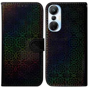 For Infinix Hot 20s Colorful Magnetic Buckle Leather Phone Case(Black)