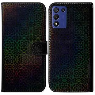 For Realme Q3S / Q3T / 9 SE / 9 5G Speed Colorful Magnetic Buckle Leather Phone Case(Black)