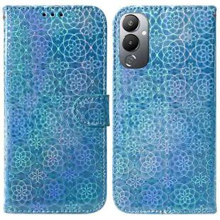 For Tecno Pova 4 Colorful Magnetic Buckle Leather Phone Case(Blue)