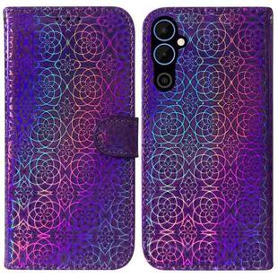 For Tecno Pova Neo 2 Colorful Magnetic Buckle Leather Phone Case(Purple)