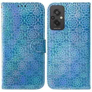 For Xiaomi Redmi 11 Prime 4G Colorful Magnetic Buckle Leather Phone Case(Blue)