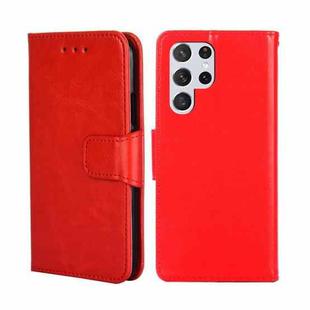 For Samsung Galaxy S23 Ultra 5G Crystal Texture Leather Phone Case(Red)