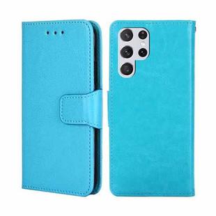 For Samsung Galaxy S23 Ultra 5G Crystal Texture Leather Phone Case(Sky Blue)