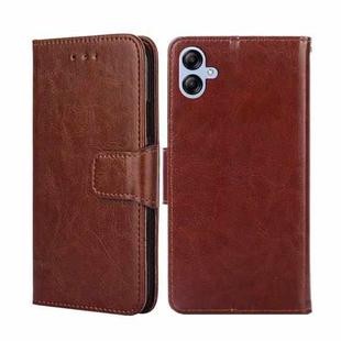 For Samsung Galaxy A04E Crystal Texture Leather Phone Case(Brown)