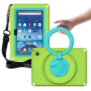 For Amazon Kindle Fire HD7 2022 EVA + PC Shockproof Tablet Case with Waterproof Frame(Grass Green)