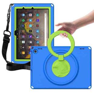 For Amazon Kindle Fire HD10 2021 EVA + PC Shockproof Tablet Case with Waterproof Frame(Blue)
