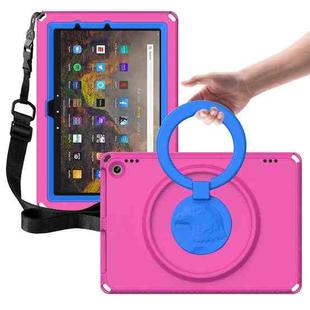 For Amazon Kindle Fire HD10 2021 EVA + PC Shockproof Tablet Case with Waterproof Frame(Rose Red)