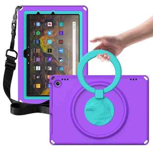 For Amazon Kindle Fire HD10 2021 EVA + PC Shockproof Tablet Case with Waterproof Frame(Purple)