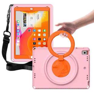 For iPad 5 / 7 / 6 / 8 / 9 EVA + PC Shockproof Tablet Case with Waterproof Frame(Pink)