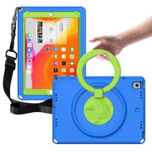 For iPad 5 / 7 / 6 / 8 / 9 EVA + PC Shockproof Tablet Case with Waterproof Frame(Blue)