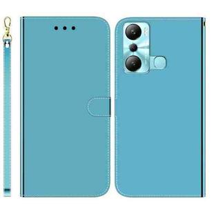 For Infinix Hot 20i Imitated Mirror Surface Leather Phone Case(Blue)