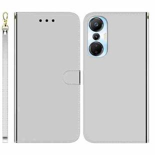 For Infinix Hot 20s Imitated Mirror Surface Leather Phone Case(Silver)