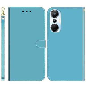 For Infinix Hot 20s Imitated Mirror Surface Leather Phone Case(Blue)