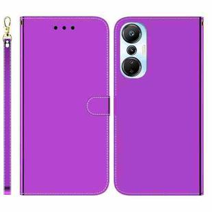 For Infinix Hot 20s Imitated Mirror Surface Leather Phone Case(Purple)