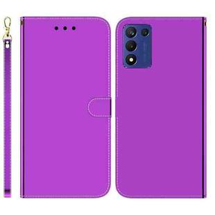 For Realme Q3S / Q3T / 9 SE / 9 5G Speed Imitated Mirror Surface Leather Phone Case(Purple)
