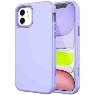 For iPhone XS / X Shockproof PC + TPU Protective Phone Case(Light Purple)