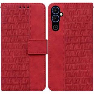 For Tecno Pova Neo 2 Geometric Embossed Leather Phone Case(Red)