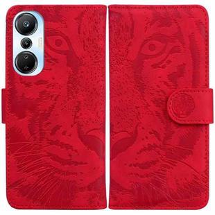 For Infinix Hot 20s Tiger Embossing Pattern Leather Phone Case(Red)