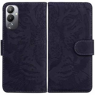 For Tecno Pova 4 Tiger Embossing Pattern Leather Phone Case(Black)