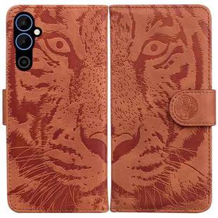 For Tecno Pova Neo 2 Tiger Embossing Pattern Leather Phone Case(Brown)