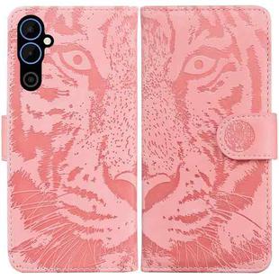For Tecno Pova Neo 2 Tiger Embossing Pattern Leather Phone Case(Pink)