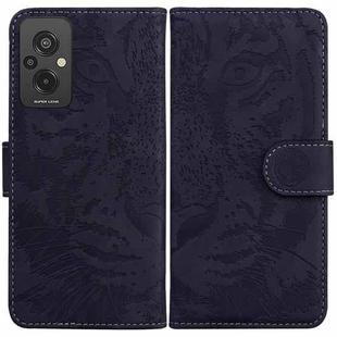 For Xiaomi Redmi 11 Prime 4G Tiger Embossing Pattern Leather Phone Case(Black)