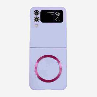 For Samsung Galaxy Z Flip4 Skin Feel MagSafe Magnetic Phone Case(Purple)