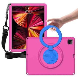 For iPad Pro 12.9 inch 2022/2021/2020/2018 EVA + PC Shockproof Tablet Case without Waterproof Frame(Rose Red)
