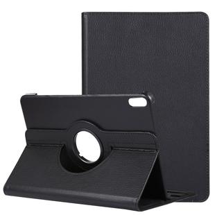 For Huawei Matepad 10.4 Litchi Texture Horizontal Flip 360 Degrees Rotation Leather Case with Holder(Black)