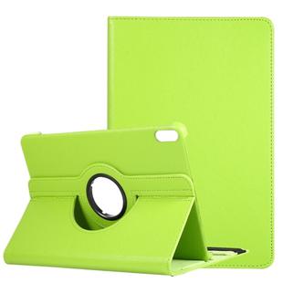For Huawei Matepad 10.4 Litchi Texture Horizontal Flip 360 Degrees Rotation Leather Case with Holder(Green)