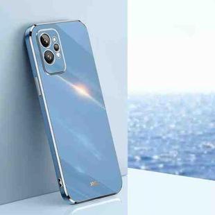 For Realme GT2 Pro XINLI Straight Edge 6D Electroplate TPU Phone Case(Celestial Blue)