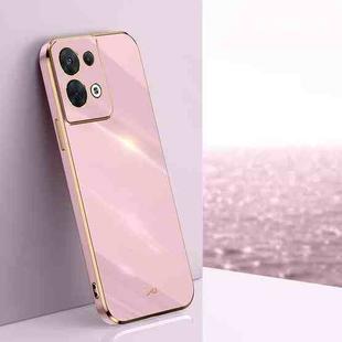 For OPPO Reno8 Pro+ XINLI Straight Edge 6D Electroplate TPU Phone Case(Cherry Purple)