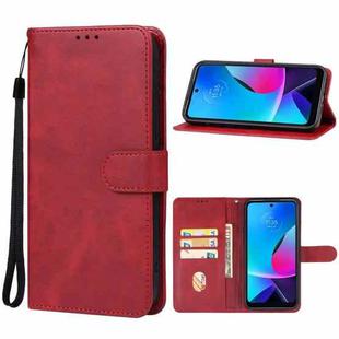 For Motorola Moto G Play 2023 Leather Phone Case(Red)