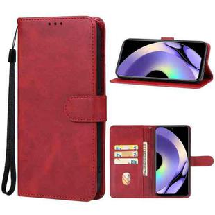 For Realme 10 Pro Leather Phone Case(Red)