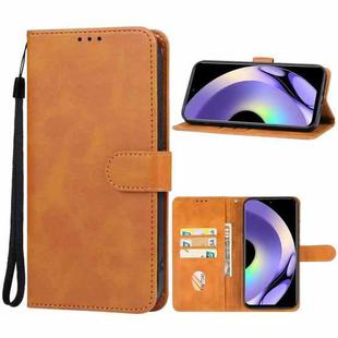 For Realme 10 Pro Leather Phone Case(Brown)