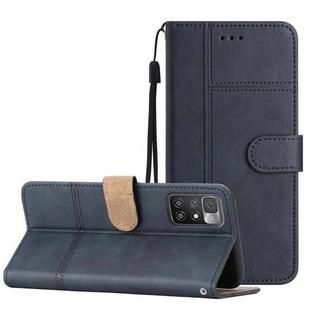 For Xiaomi Redmi 10 2022 Business Style Cowhide Texture Leather Phone Case(Blue)