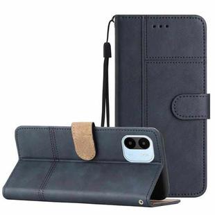 For Xiaomi Redmi A1 Business Style Cowhide Texture Leather Phone Case(Blue)