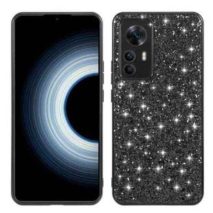 For Xiaomi 12T Pro Glitter Powder Shockproof TPU Protective Case(Black)