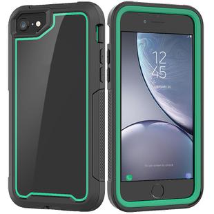 For iPhone SE 2020 & 8 & 7 Frame Series TPU + PC Dust-proof Scratch-proof Drop-proof Protective Case(Dark Green)