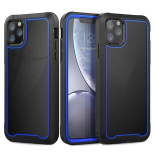 For iPhone 11 Pro Frame Series TPU + PC Dust-proof Scratch-proof Drop-proof Protective Case(Blue)