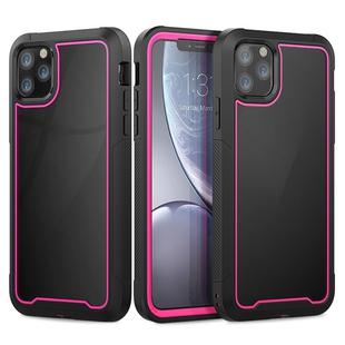 For iPhone 11 Pro Frame Series TPU + PC Dust-proof Scratch-proof Drop-proof Protective Case(Rose Red)