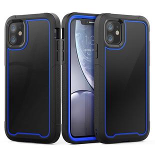 For iPhone 11 Frame Series TPU + PC Dust-proof Scratch-proof Drop-proof Protective Case(Blue)