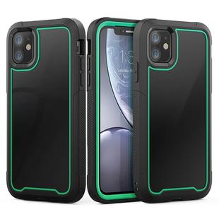 For iPhone 11 Frame Series TPU + PC Dust-proof Scratch-proof Drop-proof Protective Case(Dark Green)