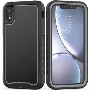 For iPhone XR Frame Series TPU + PC Dust-proof Scratch-proof Drop-proof Protective Case(Grey)