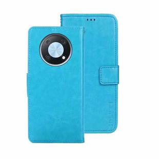 For Huawei nova Y90 idewei Crazy Horse Texture Leather Phone Case(Sky Blue)