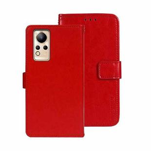 For Infinix Note 12 idewei Crazy Horse Texture Leather Phone Case(Red)