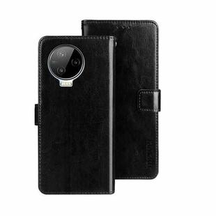 For Infinix Note 12 Pro 4G idewei Crazy Horse Texture Leather Phone Case(Black)