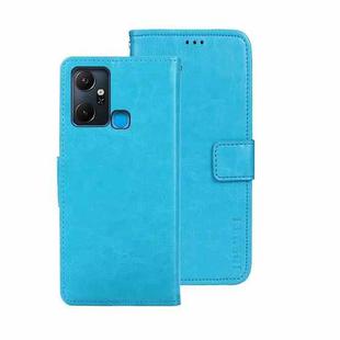 For Infinix Smart 6 Plus idewei Crazy Horse Texture Leather Phone Case(Sky Blue)