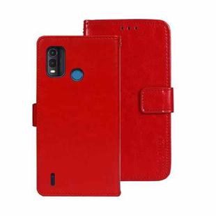 For Nokia G11 Plus idewei Crazy Horse Texture Leather Phone Case(Red)